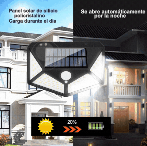 Lámpara Solar con Sensor de Movimiento - Tienda Prisma