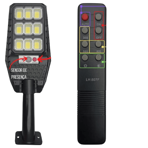 LÁMPARA SOLAR LED PARA EXTERIORES CON SENSOR MOVIMENTO - Tienda Prisma