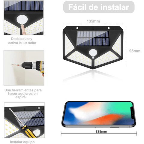 Lámpara Solar con Sensor de Movimiento - Tienda Prisma