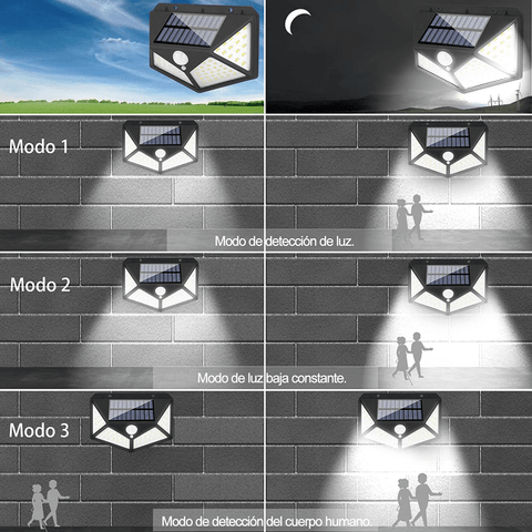 Lámpara Solar con Sensor de Movimiento - Tienda Prisma