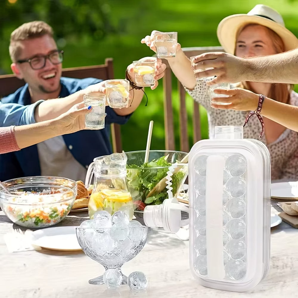 ❄️ Molde Portátil para Hielo Esférico – El Secreto de las Bebidas Perfectas 🍸