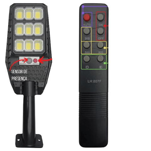 LÁMPARA SOLAR LED PARA EXTERIORES CON SENSOR MOVIMENTO - Tienda Prisma